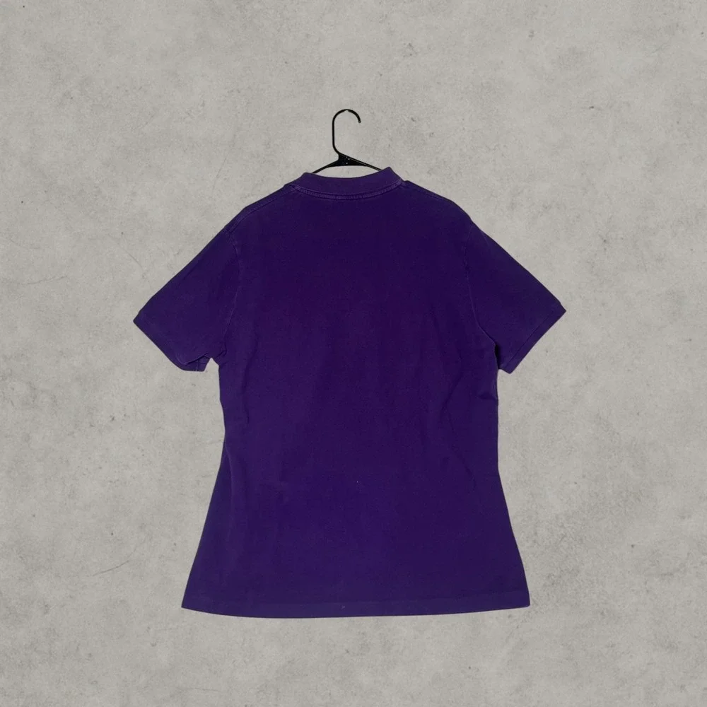 Polo Ralph Lauren Mens Classic Fit Purple Short Sleeve Polo Shirt Green Pony L